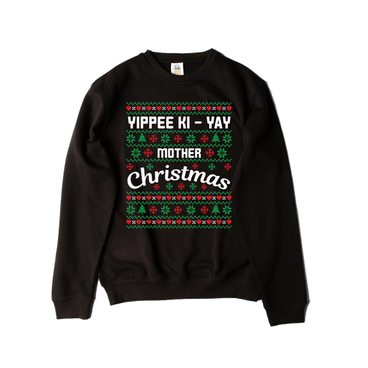 Yipee Kayay Mother Christmas Sweater: HERO Series Midweight Hoodie