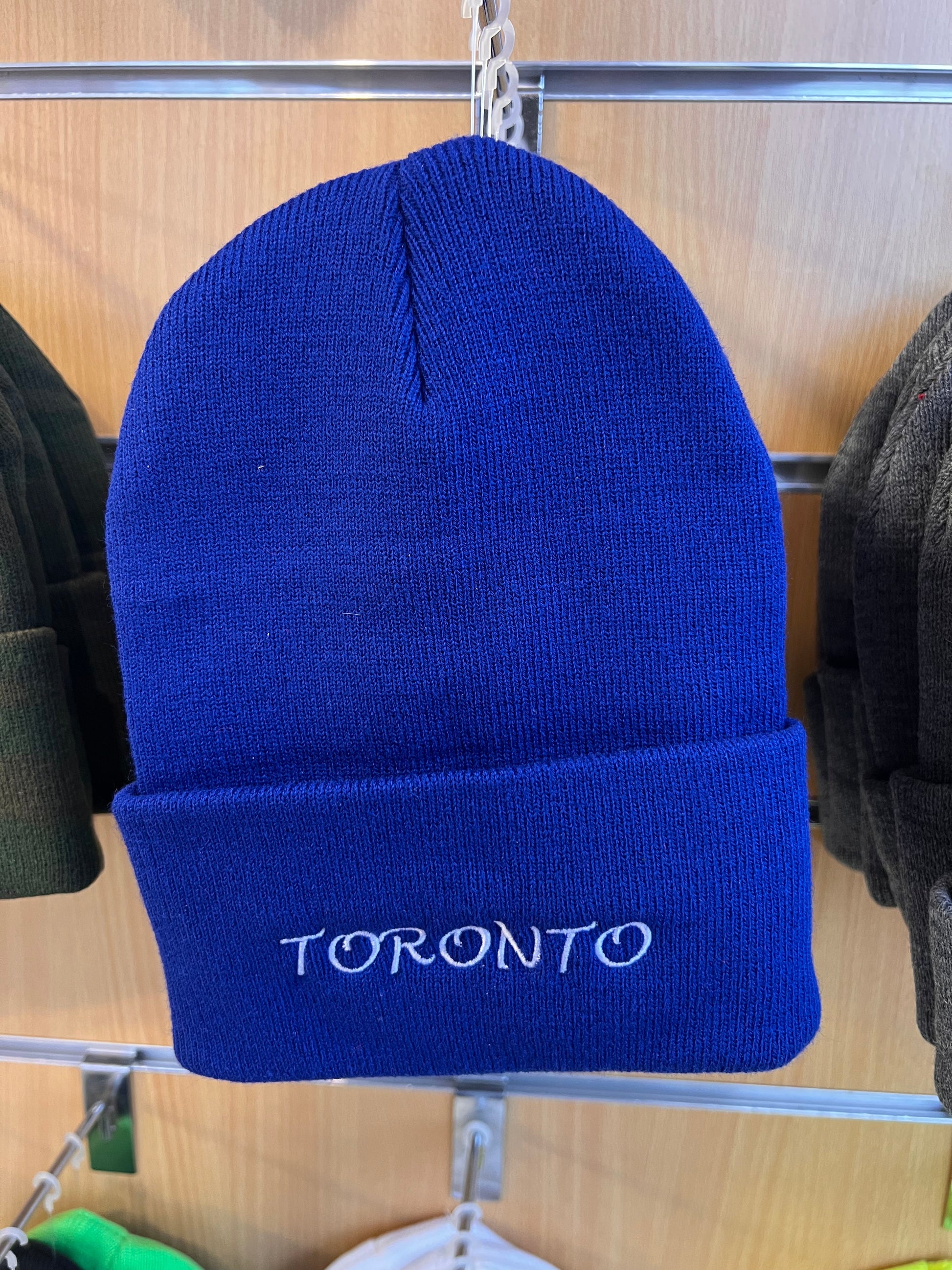 Toronto Curved Logo Knit Cuff Toque - Royal