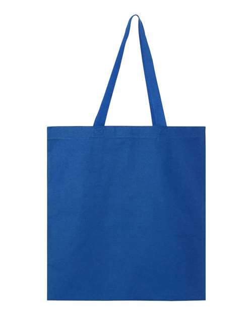 Make a statement with our royal blue Q-Tees Promotional Tote - Q800, perfect for showcasing your brand logo or message and featuring eco-friendly materials.