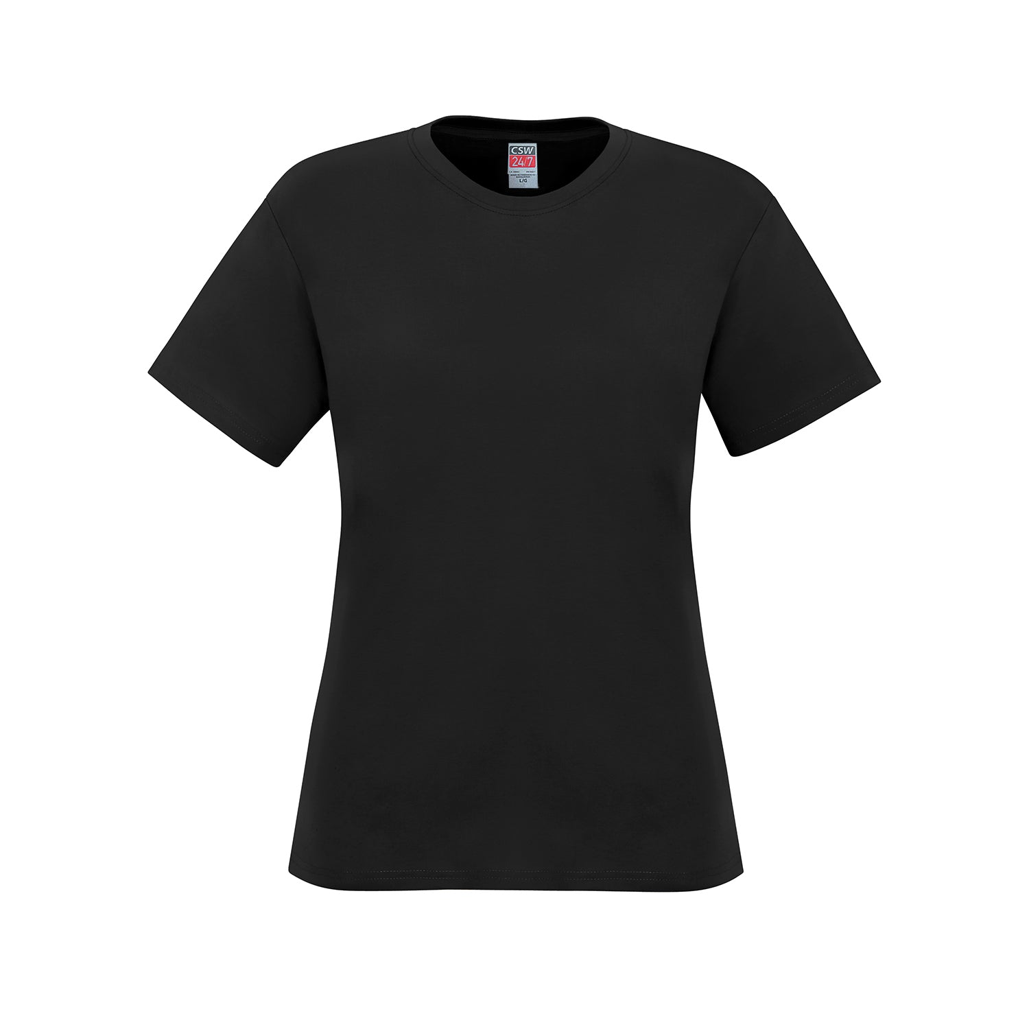 S05611 - Parkour - Ladies Crew Neck Cotton T-Shirt - Black /