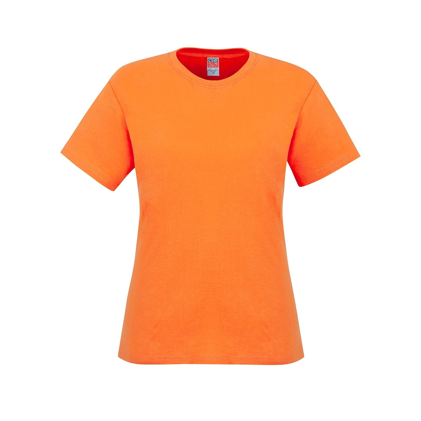 S05611 - Parkour - Ladies Crew Neck Cotton T-Shirt - Orange