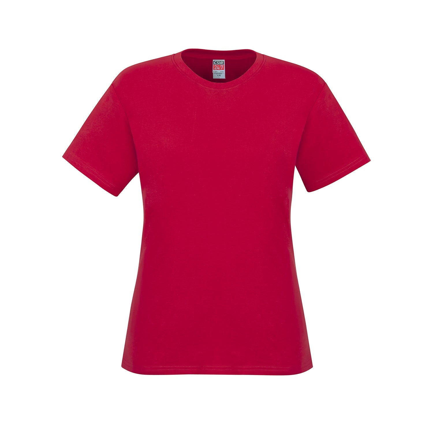 S05611 - Parkour - Ladies Crew Neck Cotton T-Shirt - Red /