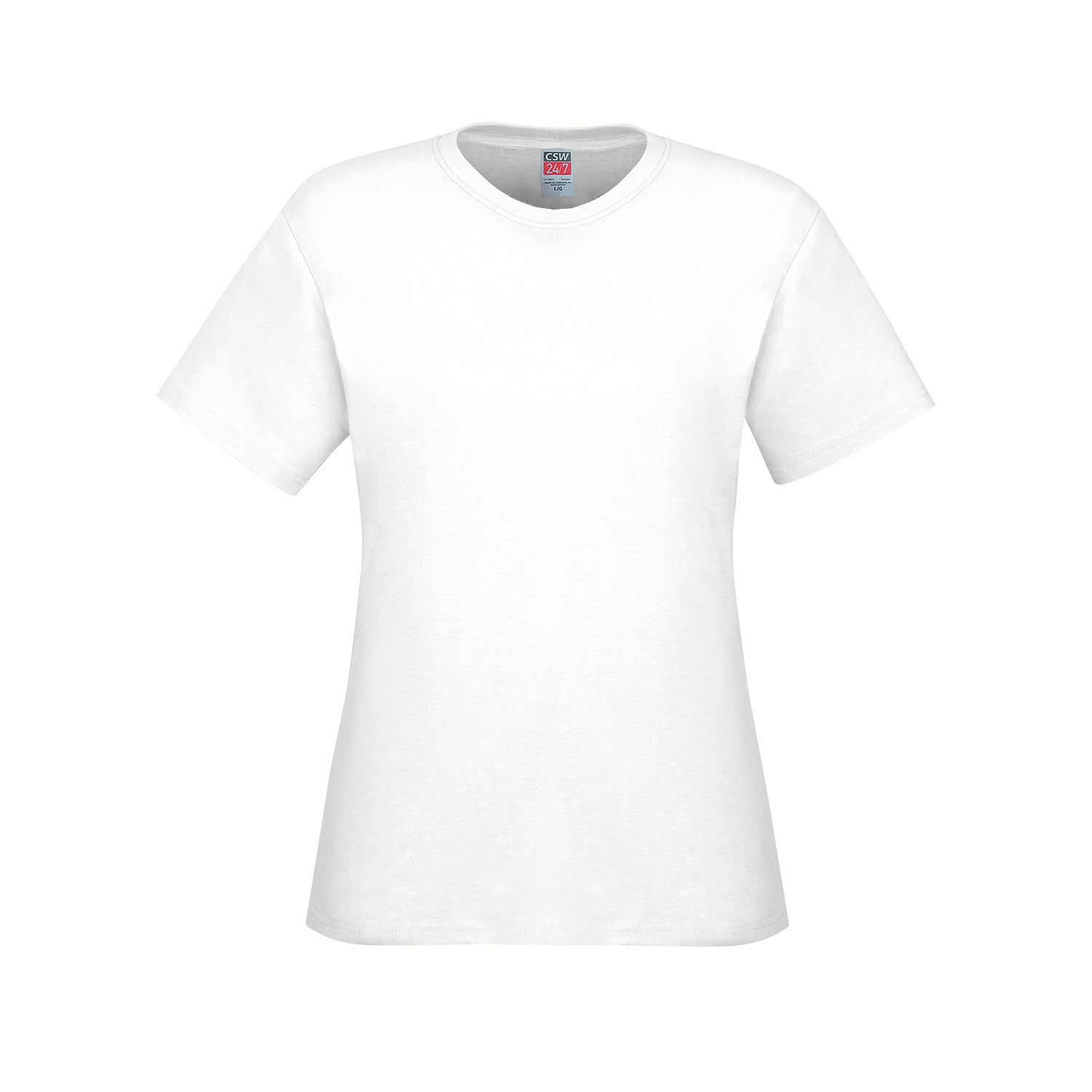 S05611 - Parkour - Ladies Crew Neck Cotton T-Shirt - White /