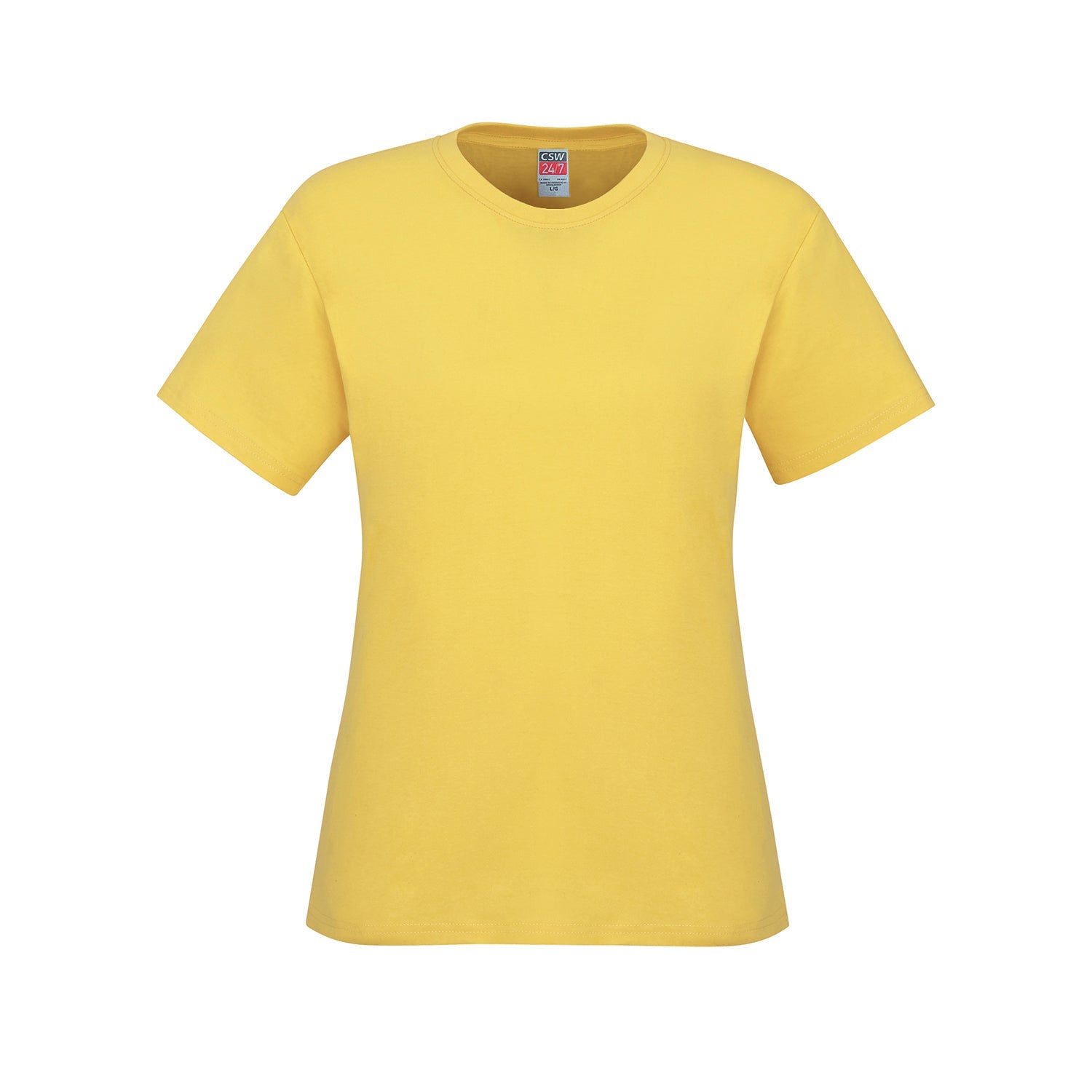 S05611 - Parkour - Ladies Crew Neck Cotton T-Shirt - Yellow