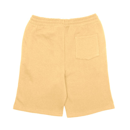 Stay cool and comfortable in our pina colada colored fleece shorts, perfect for summer.