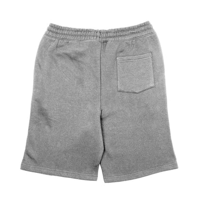 Our sport grey fleece shorts feature a comfortable, tapered design for everyday wear.